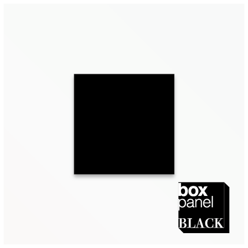 【Sサイズ】[￥4,800 税抜] box panel BLACK square 縦15cm 横15cm 奥行2.5cm