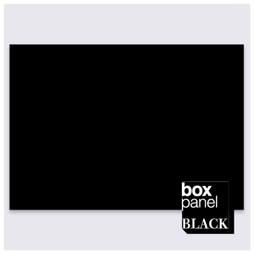 【XLサイズ】[￥15,800 税抜] box panel BLACK rect 縦59.4cm 横84.1cm 奥行2.5cm(A1サイズ)