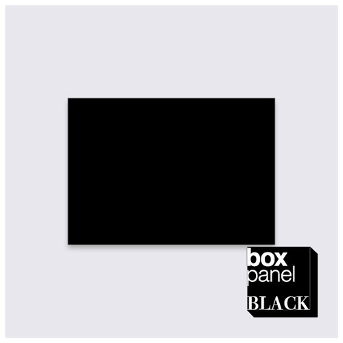 【Sサイズ】[￥5,400 税抜] box panel BLACK rect 縦21cm 横29.7cm 奥行2.5cm(A4サイズ)