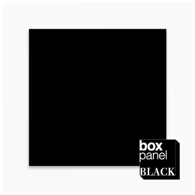 【XLサイズ】[￥13,100 税抜] box panel BLACK square 縦60cm 横60cm 奥行2.5cm