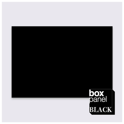 【Lサイズ】[￥10,100 税抜] box panel BLACK rect 縦42cm 横59.4cm 奥行2.5cm(A2サイズ)