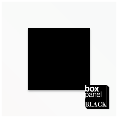 【Mサイズ】[￥6,500 税抜] box panel BLACK square 縦30cm 横30cm 奥行2.5cm