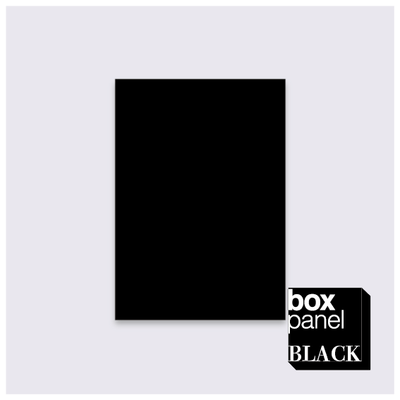 【Sサイズ】[￥5,400 税抜] box panel BLACK rect 縦29.7cm 横21cm 奥行2.5cm(A4サイズ)